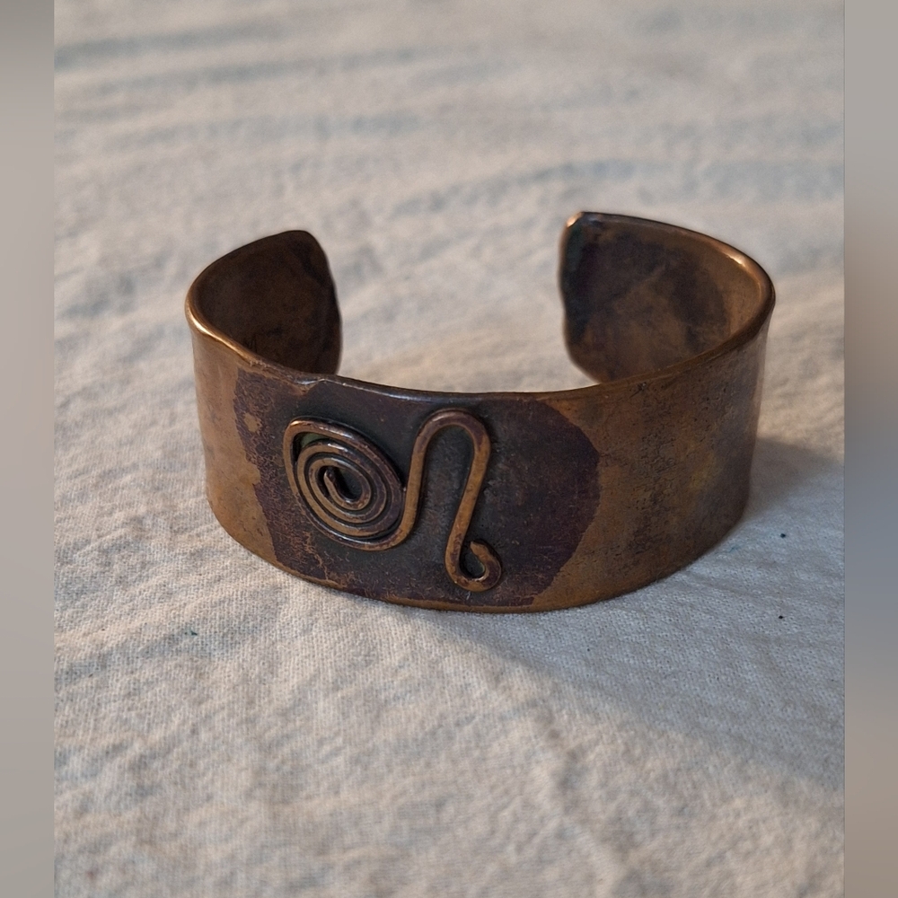 Artisan mixed metals cuff bracelet